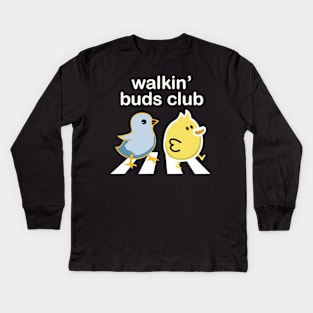 walkin' buds club Kids Long Sleeve T-Shirt